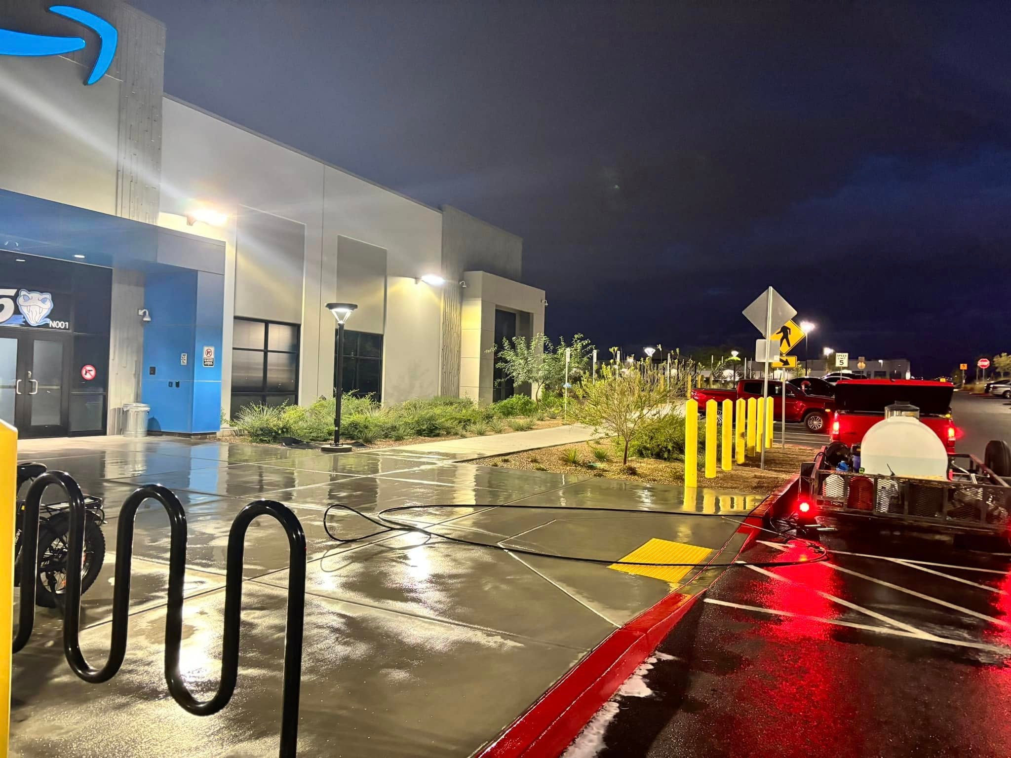 Parking shelter cleaning